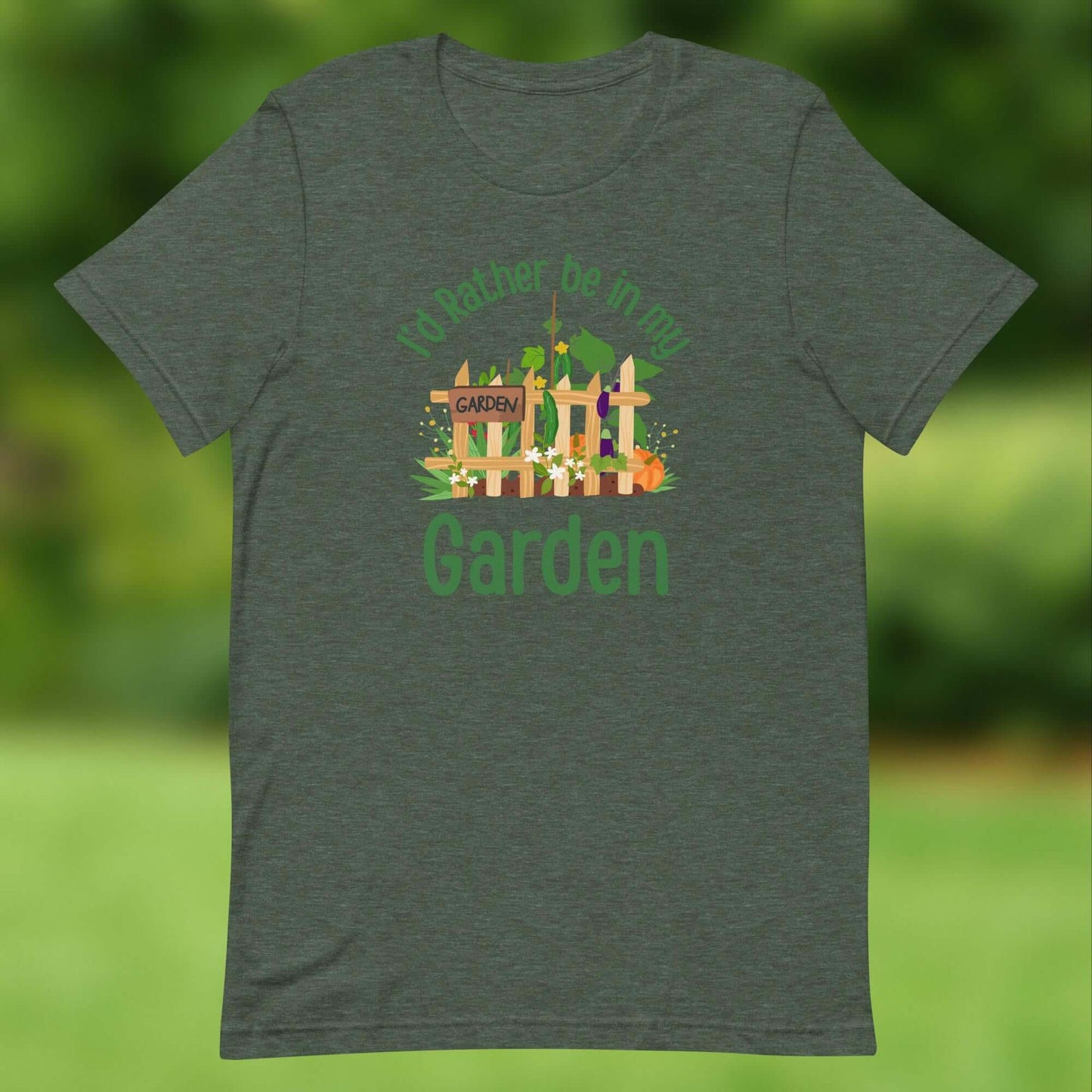 I’d Rather Be in My Garden T-Shirt – Gardening Lovers Tee Show off your love for the outdoors with our “I’d Rather Be in My Garden” T-Shirt. Perfect for allotment keepers, hobby gardeners, and anyone who finds peace among the plants. Featuring a charming